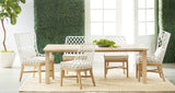 Diego Outdoor Dining Table in Gray Teak from Essentials For Living - Luna Furniture