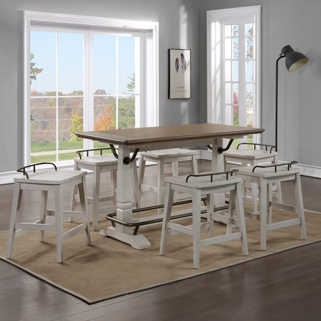 Pendleton Two-tone 59.5-inch Counter Height Table from Steve Silver - Luna Furniture