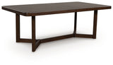 Dilenno Dark Brown Dining Extension Table from Ashley - Luna Furniture