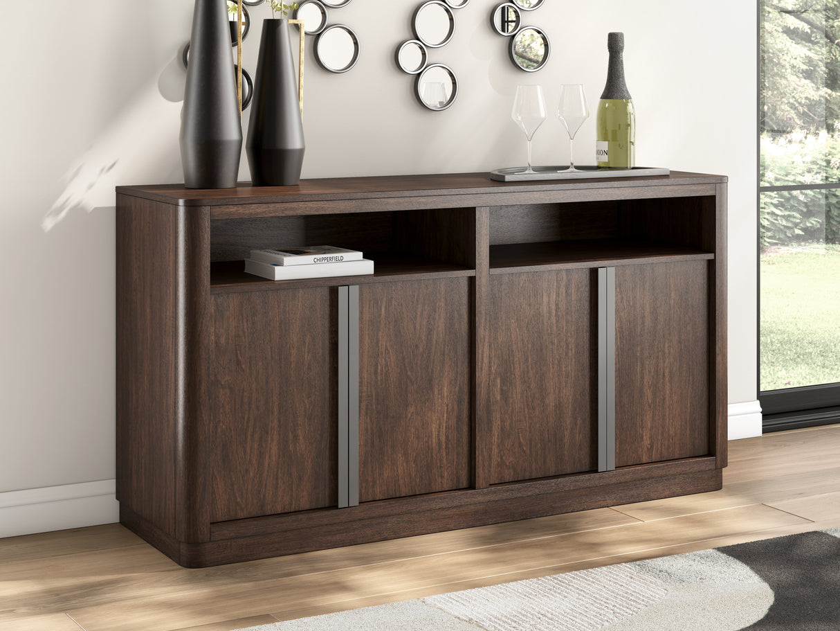 Dilenno Dark Brown Dining Server from Ashley - Luna Furniture
