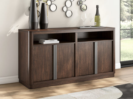 Dilenno Dark Brown Dining Server from Ashley - Luna Furniture
