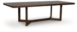 Dilenno Dining Table and 6 Chairs in Dark Brown from Ashley - Luna Furniture