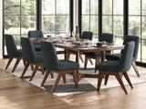 Dilenno Dark Brown Extendable Dining Room Set from Ashley - Luna Furniture