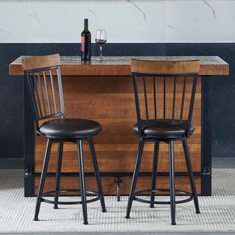 Tyler Swivel 24-inch Counter Stool from Steve Silver - Luna Furniture