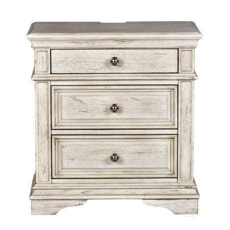 Highland Park Nightstand, Cathedral White from Steve Silver - Luna Furniture