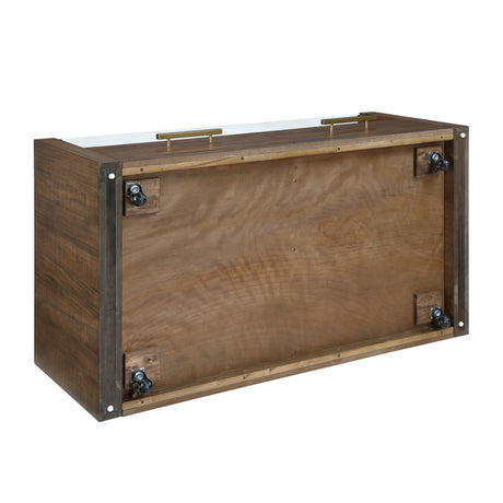 Garland Castered Glass Top Coffee Table, Toffee Finish from Steve Silver - Luna Furniture