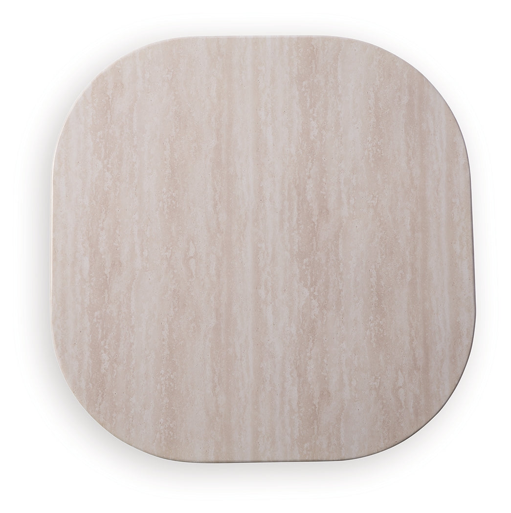 Dolan Creek Beige/Brown Outdoor End Table from Ashley - Luna Furniture