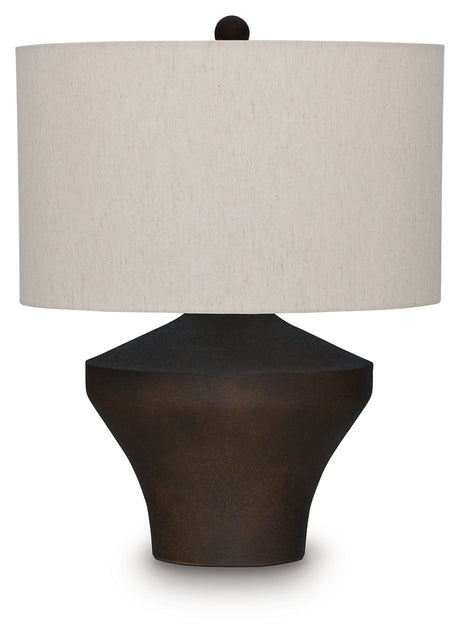 Dolanham Distressed Brown Table Lamp from Ashley - Luna Furniture