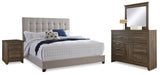 Dolante Multi Queen Upholstered Bed, Dresser, Mirror and Nightstand from Ashley - Luna Furniture