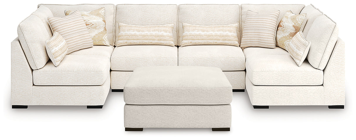 Donelson Creek 4-Piece Sectional and Ottoman from Ashley - Luna Furniture