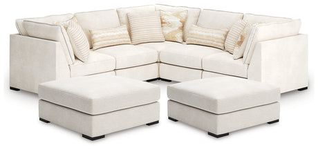Donelson Creek 5-Piece Sectional and 2 Oversized Ottomans from Ashley - Luna Furniture