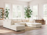 Donelson Creek Vanilla 6-Piece Modular Sectional and Ottoman from Ashley - Luna Furniture