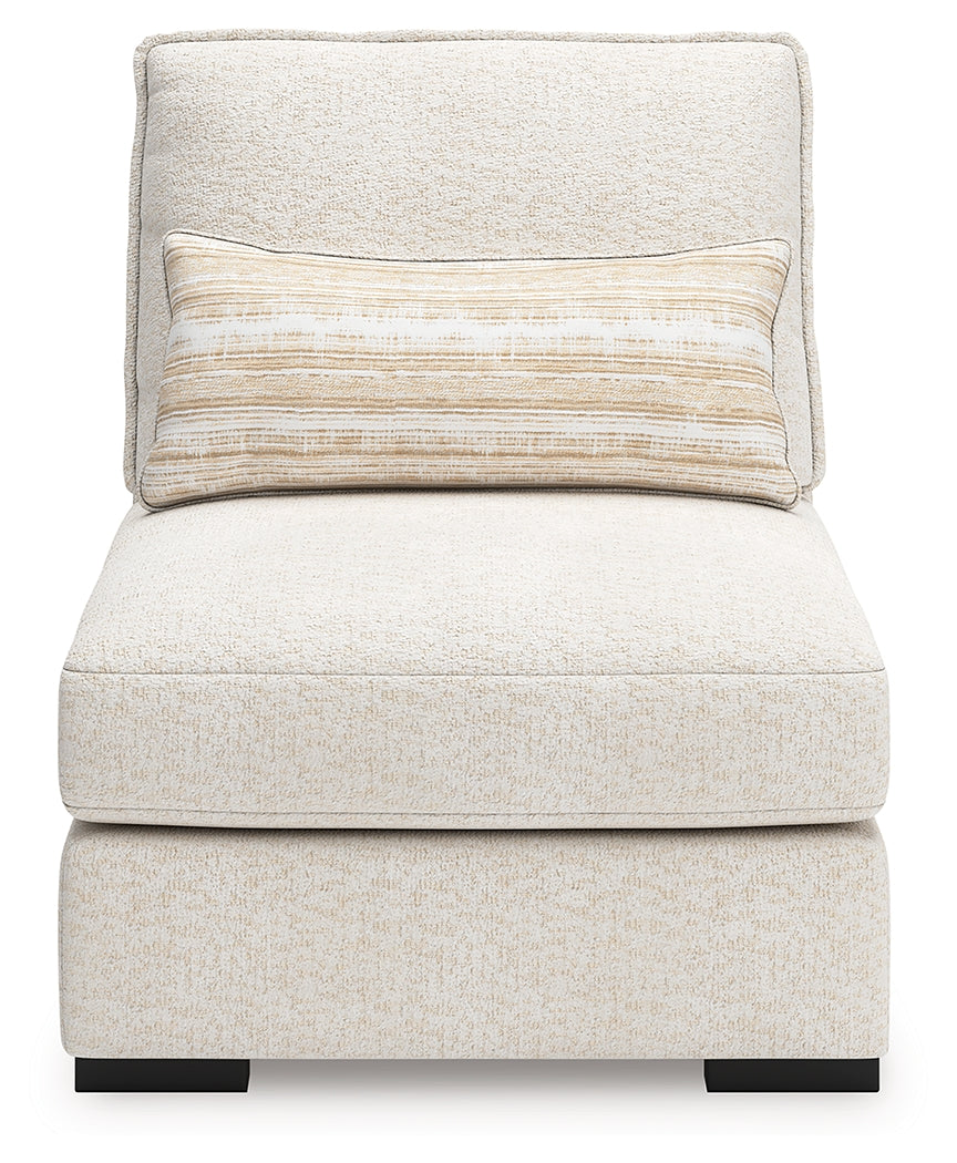 Donelson Creek Vanilla Armless Chair from Ashley - Luna Furniture