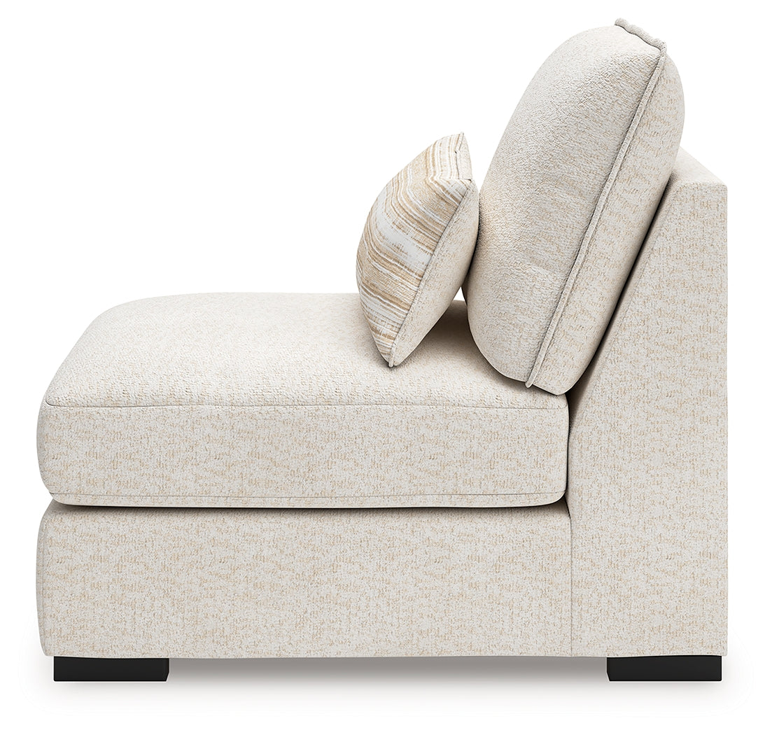 Donelson Creek Vanilla Armless Chair from Ashley - Luna Furniture