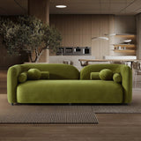 Donna Olive Green Japandi Style Velvet Sofa from Midinmod - Luna Furniture