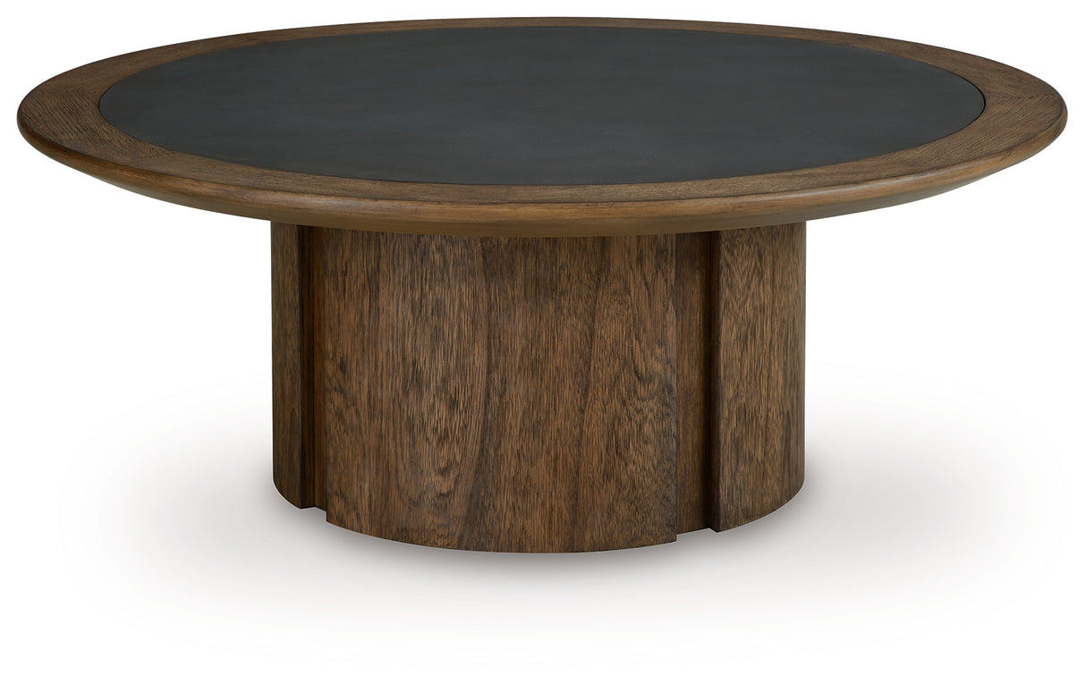 Dontayne Warm Brown Coffee Table from Ashley - Luna Furniture