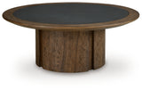 Dontayne Warm Brown Coffee Table from Ashley - Luna Furniture