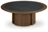 Dontayne Warm Brown Coffee Table from Ashley - Luna Furniture
