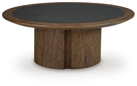 Dontayne Warm Brown Coffee Table from Ashley - Luna Furniture