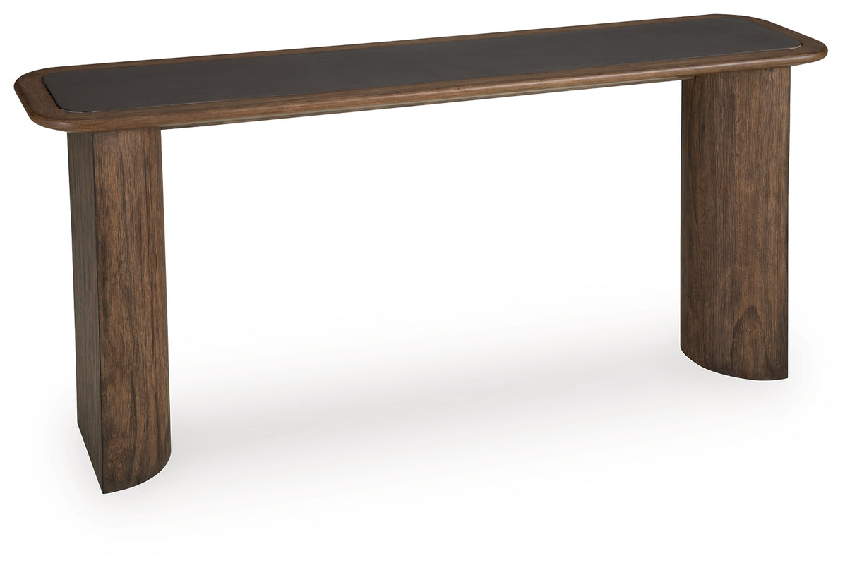 Dontayne Warm Brown Sofa Table from Ashley - Luna Furniture