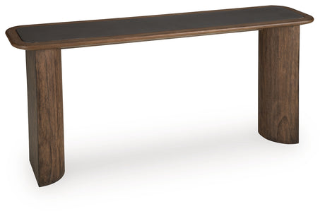 Dontayne Warm Brown Sofa Table from Ashley - Luna Furniture