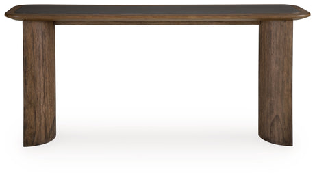Dontayne Warm Brown Sofa Table from Ashley - Luna Furniture