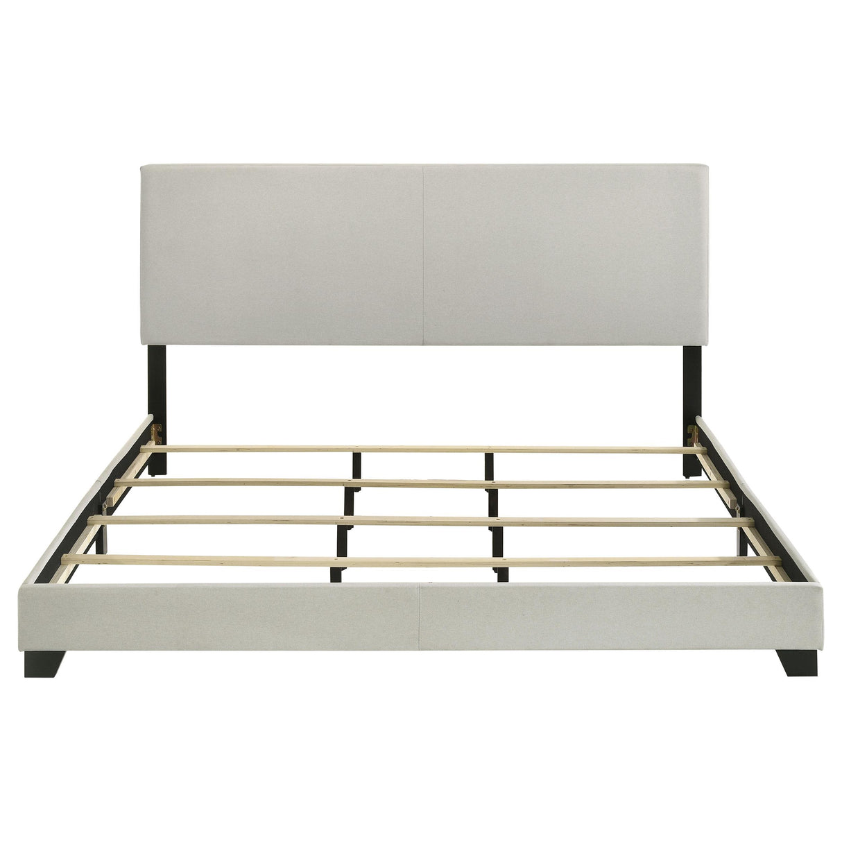 Dorian Cream Upholstered California King Panel Bed from Coaster - Luna Furniture