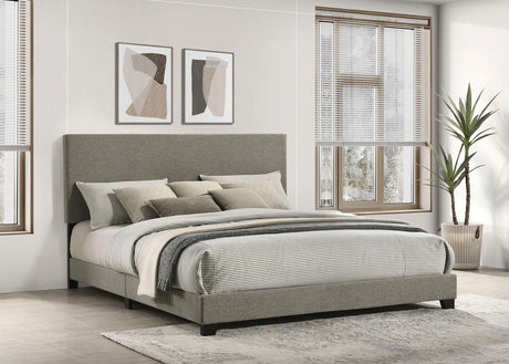 Dorian Taupe Upholstered California King Panel Bed from Coaster - Luna Furniture