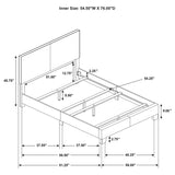 Dorian Taupe Upholstered Full Panel Bed from Coaster - Luna Furniture