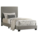 Dorian Taupe Upholstered Twin Panel Bed from Coaster - Luna Furniture