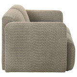 Dorset Brown 2-Piece Upholstered Round Track Arm Living Room Set from Coaster - Luna Furniture