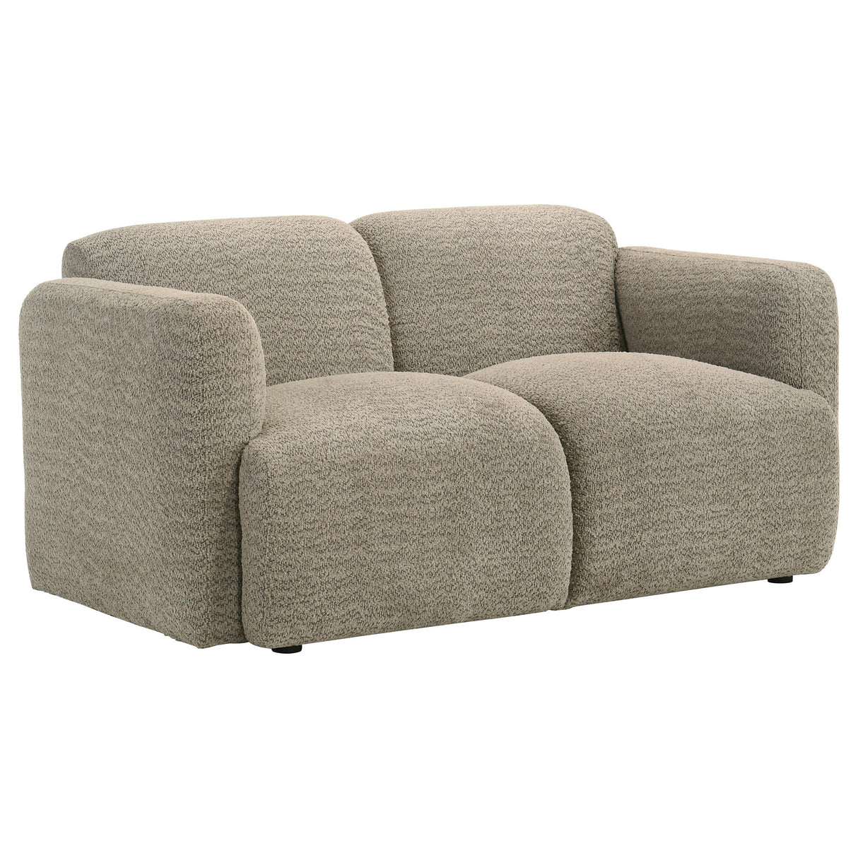 Dorset Brown 2-Piece Upholstered Round Track Arm Living Room Set from Coaster - Luna Furniture