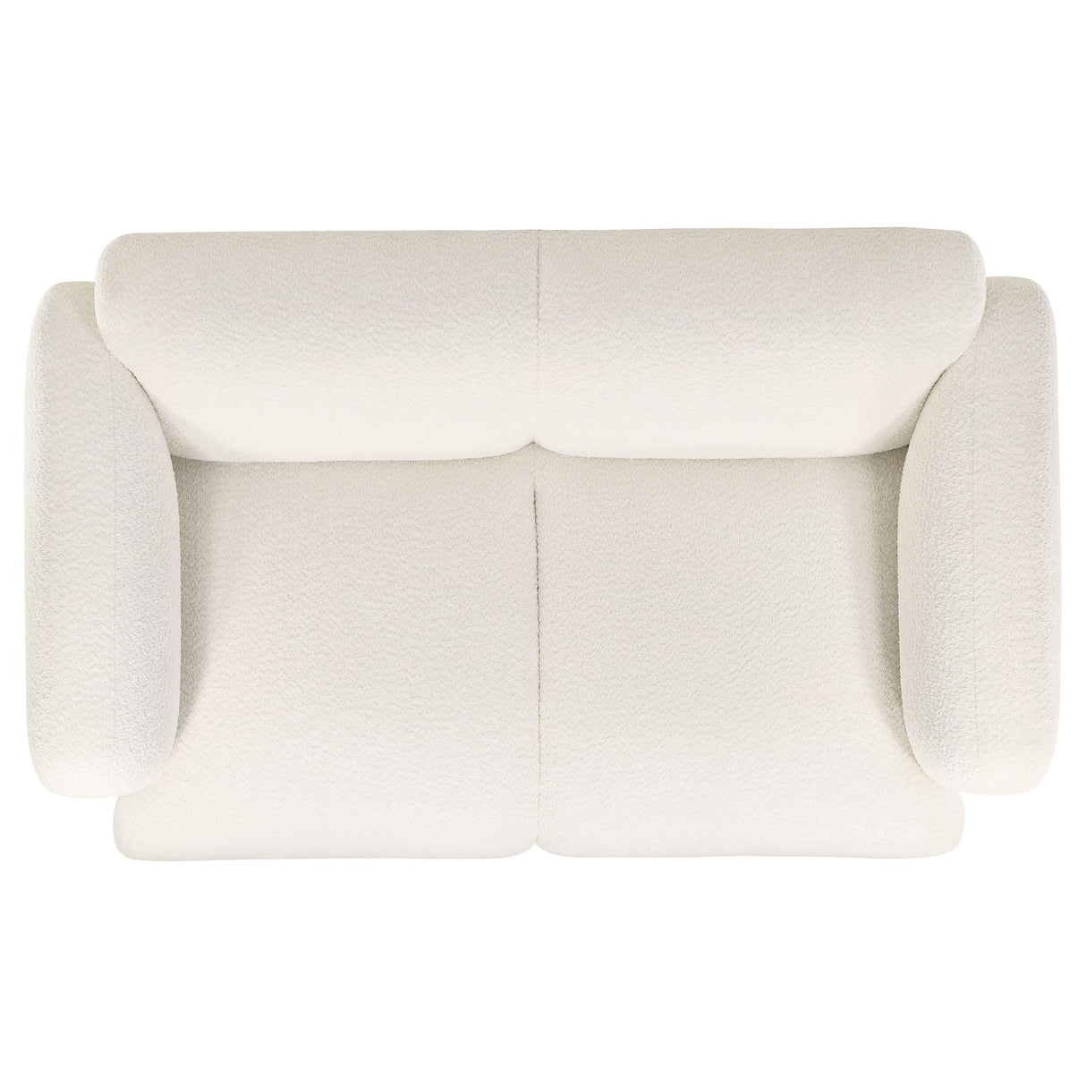 Dorset White 3-Piece Upholstered Round Track Arm Living Room Set from Coaster - Luna Furniture