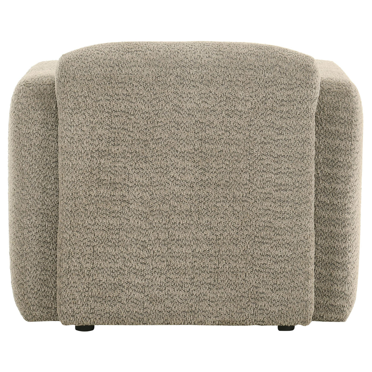 Dorset Brown Fabric Upholstered Round Track Arm Accent Chair from Coaster - Luna Furniture