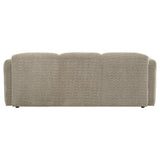 Dorset Brown Fabric Upholstered Round Track Arm Sofa from Coaster - Luna Furniture