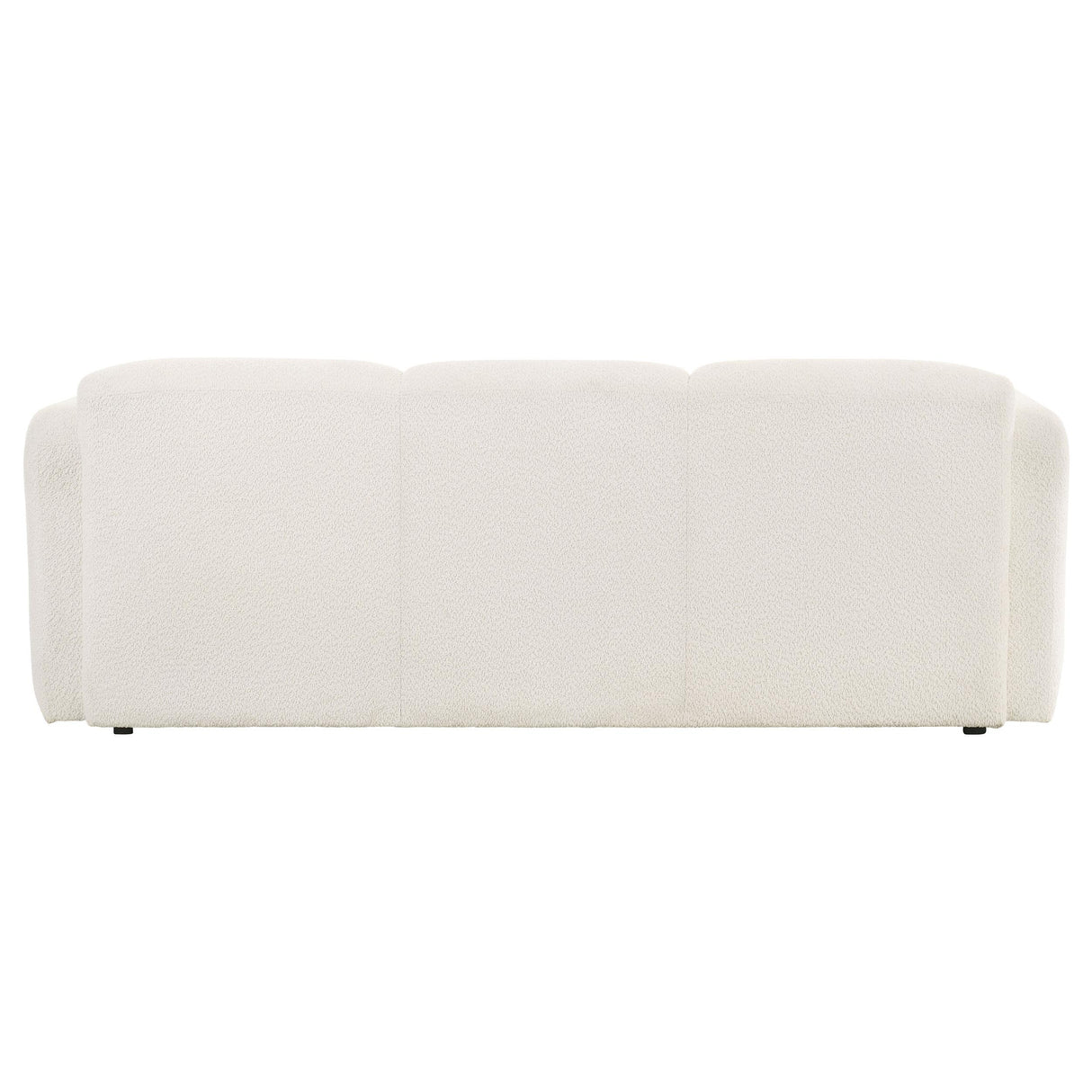 Dorset White Fabric Upholstered Round Track Arm Sofa from Coaster - Luna Furniture