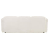 Dorset White Fabric Upholstered Round Track Arm Sofa from Coaster - Luna Furniture