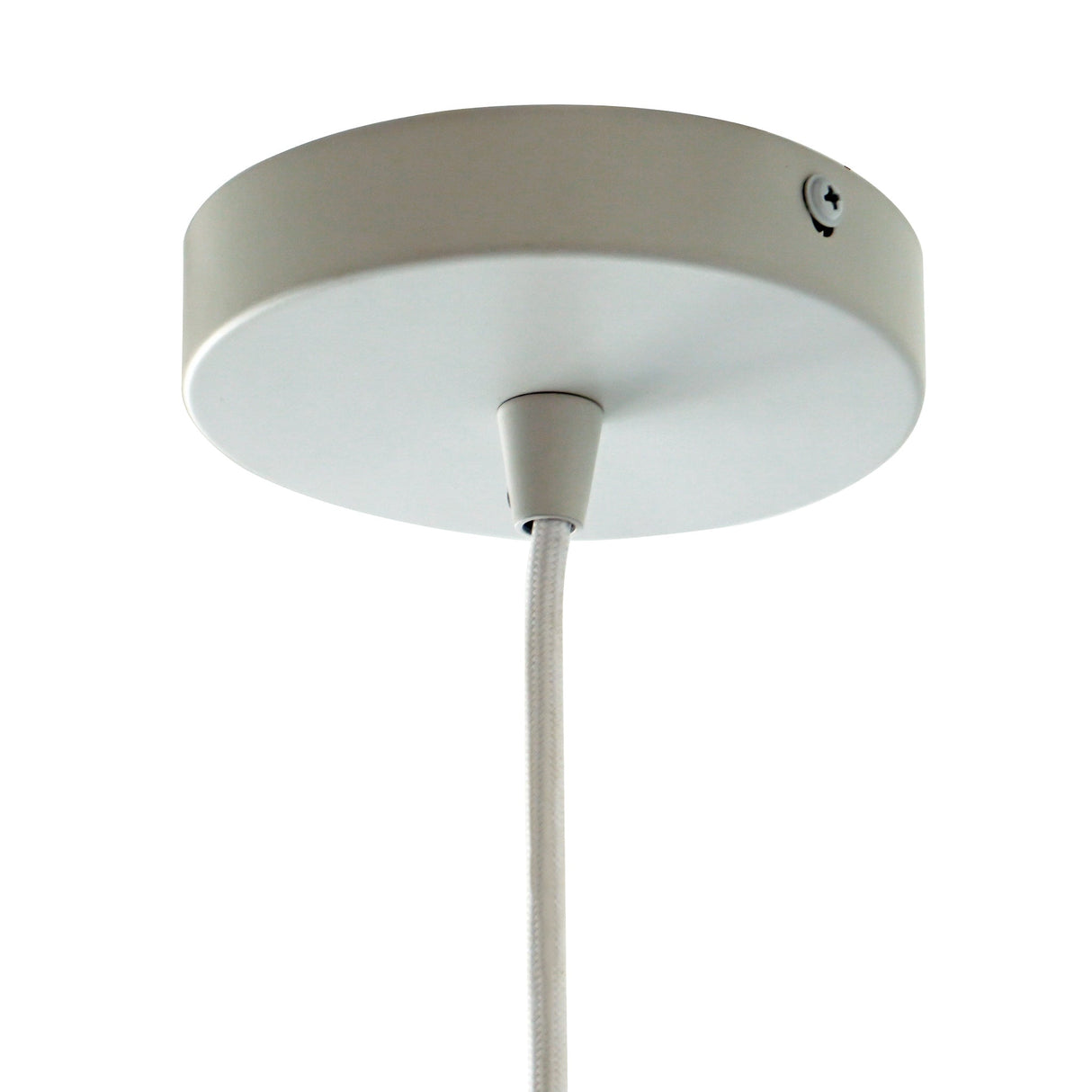 Dorset Pendant Lamp - White and Natural/Terracotta from Ashcroft Furniture - Luna Furniture