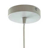 Dorset Pendant Lamp - White and Natural/Terracotta from Ashcroft Furniture - Luna Furniture
