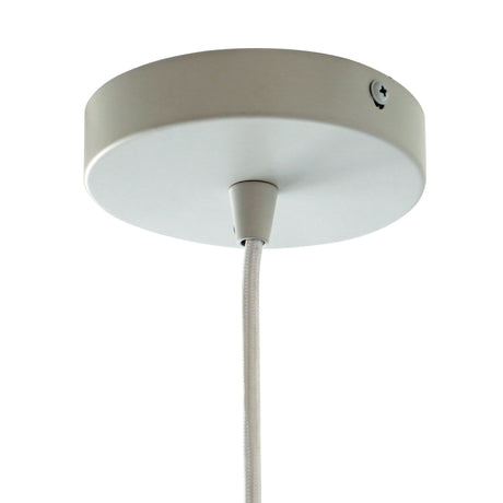 Dorset Pendant Lamp - White and Natural/Terracotta from Ashcroft Furniture - Luna Furniture