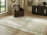 Dot Cream/Brown/Taupe Large Rug from Ashley Furniture - Luna Furniture