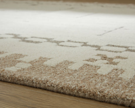 Dot Cream/Brown/Taupe Large Rug from Ashley - Luna Furniture