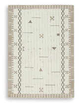 Dot Cream/Brown/Taupe Medium Rug from Ashley Furniture - Luna Furniture