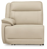 Double Deal Almond 4-Piece Power Reclining Sectional from Ashley - Luna Furniture