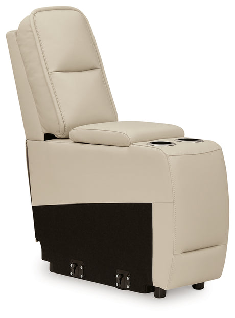 Double Deal Almond 5-Piece Reclining Sectional with Console from Ashley - Luna Furniture