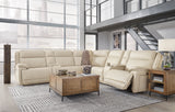 Double Deal Almond 7-Piece Reclining Sectional with 2 Consoles from Ashley - Luna Furniture