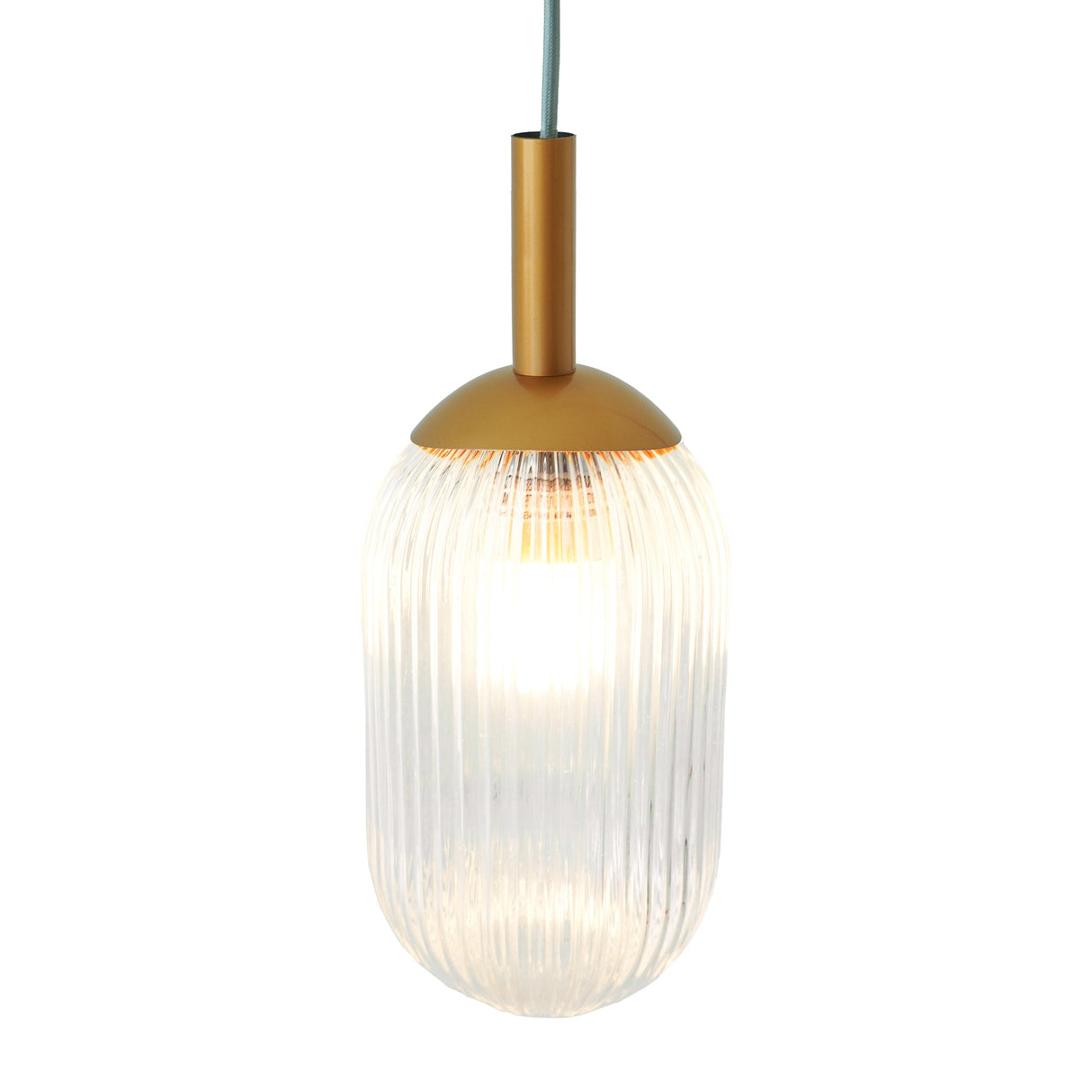 Dover Pendant Lamp - Bronze and Clear from Ashcroft Furniture - Luna Furniture