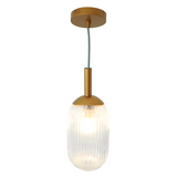 Dover Pendant Lamp - Bronze and Clear from Ashcroft Furniture - Luna Furniture