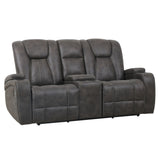 Marlow Charcoal Manual Reclining Loveseat from Steve Silver - Luna Furniture