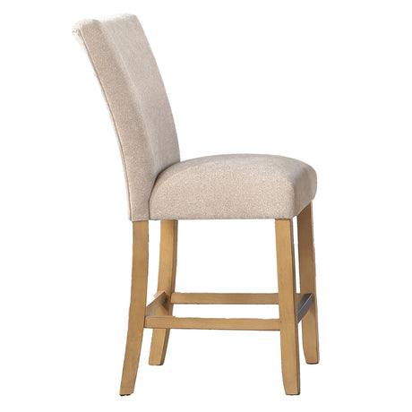 Artemis Beige Chenille Counter Height Chair, Set of 2 from Steve Silver - Luna Furniture